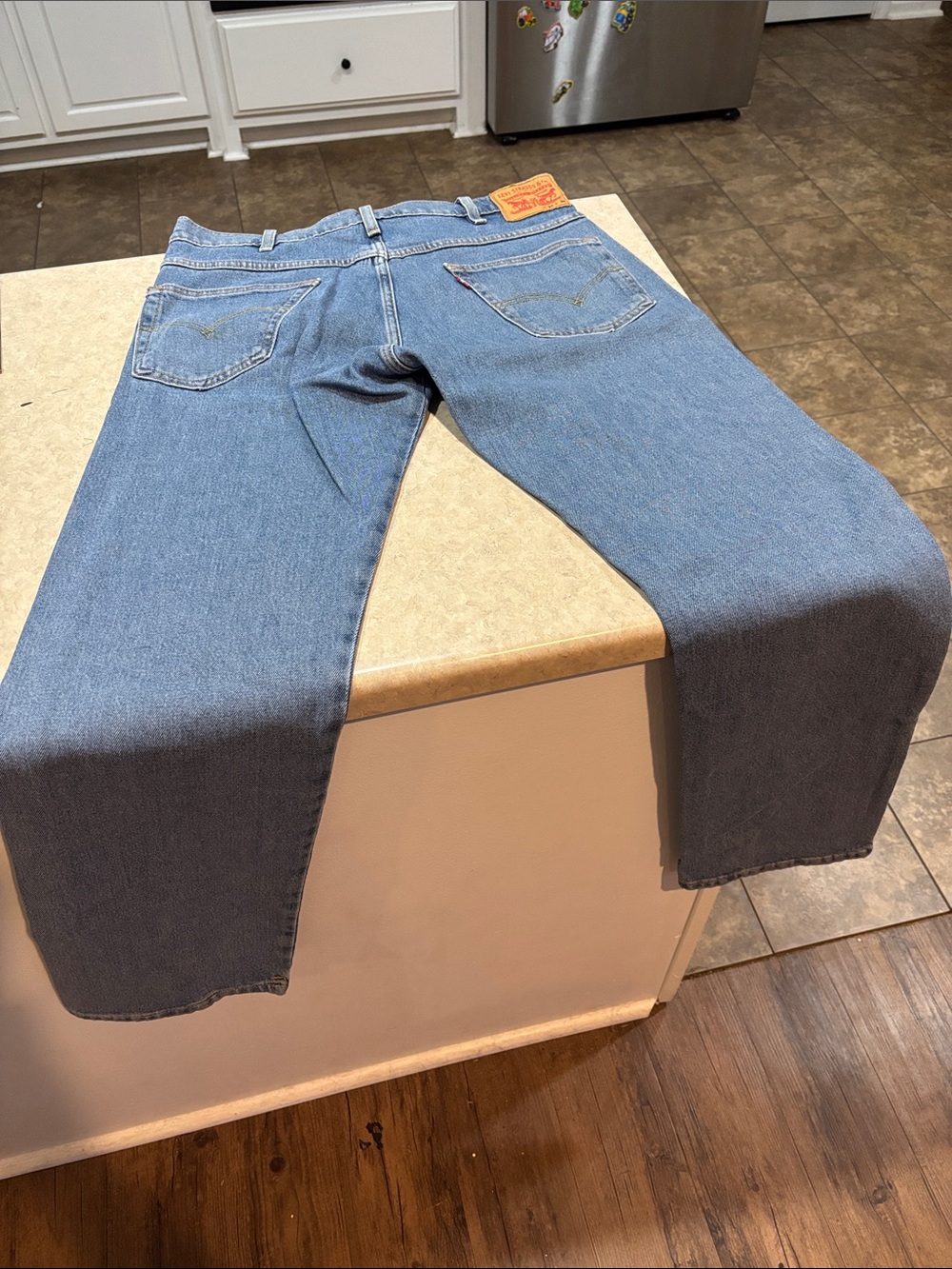 Levi’s cowboy cut blue jeans /boot cut